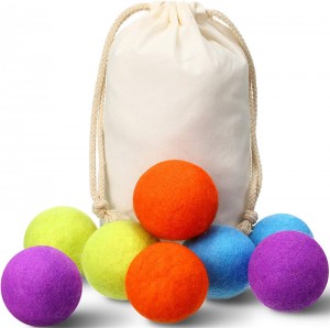 Laundry Balls Reusable Pet Hair Removal Color Wool Laundry Balls