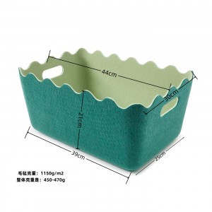 Decorative Felt Storage Box for Toys Clothes Laundry Modern Home Organizer