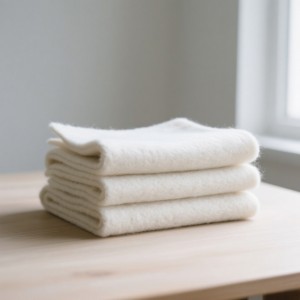 Industrial Craft White Wool Felt Strips/Sheets – 100% Pure Wool, Custom Sizes for Seasonal Projects