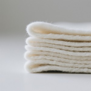 Premium White Wool Felt Sheets | High-Quality Woven Fabric for DIY Crafting & Patchwork Projects