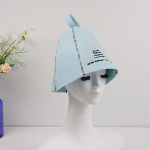 Natural Wool Material Sauna Hat Handmade Unisex-Adults Wool Sauna Hat Spa Caps Russian Japanese Sauna Banya Hat