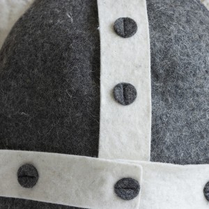 Sauna Hat Viking Model 100% Wool Felt Sauna Hat Sauna Hat Felt for Men and Women, Viking