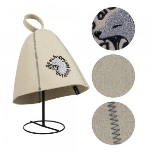 Colorful Anti-heat Sauna Hat Soft Wool Felt Material, Perfect for Sauna Room & Spa, Popular Hot Sale Cap