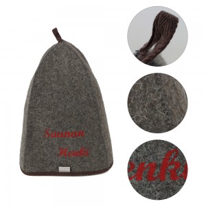 Unisex Adult High Quality Wool Felt Sauna Cap – Hot Sale Anti-Heat Head Protection for Spa Sauna Room, Felt Hat