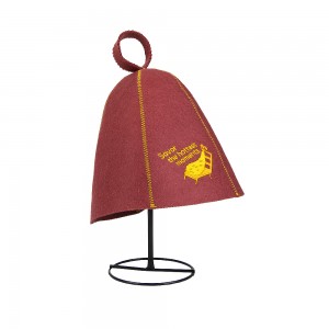 Hot Sale Unisex Adult Sauna Cap – High Quality Wool Felt Hat, Anti-Heat Head Protection for Spa Sauna Room