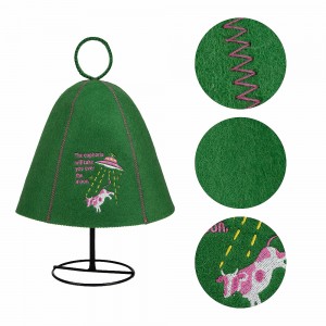 Professional Anti-Heat Sauna Hat – Unisex Adult Wool Felt Cap for Spa and Sauna Room Protection