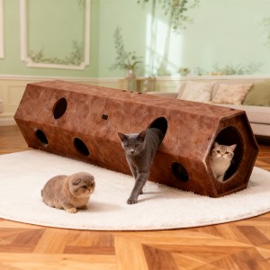 Hot Sale Acoustic Felt Panel Cat Bed – Multi Color Cat Cave House, Warm Eco-friendly Pet House for Indoor Cats