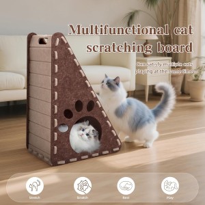 Popular Acoustic Felt Panel Cat Bed – Cute Durable Cat Cave House, New Eco-friendly Pet Bed for Indoor Pet Supplies