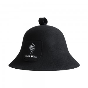 Professional Unisex Wool Felt Sauna Hat 100% Merino Wool Anti-Heat Head Cap for Adult Spa Protection