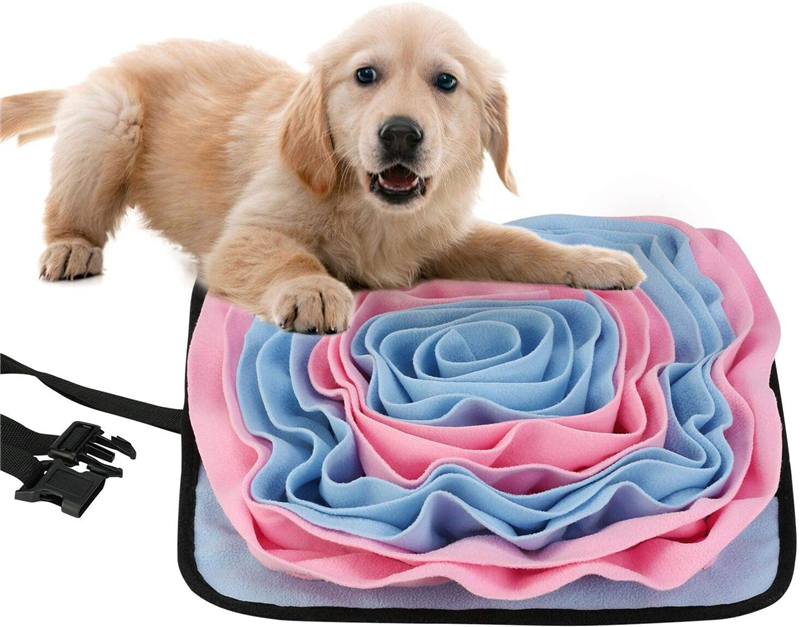 The Best Gift For Pets—–Snuffle Mat Pet Dog Feeding Mat