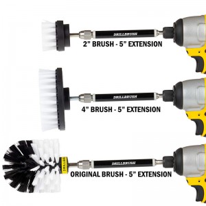 4 PACK white drill brush