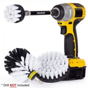 4 PACK white drill brush