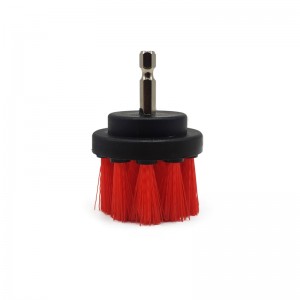 4pack red color drill brush kit