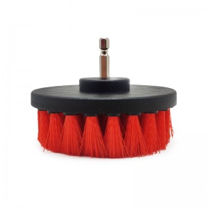 4pack red color drill brush kit