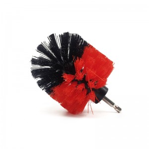 4pack red color drill brush kit