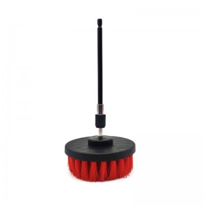 4pack red color drill brush kit