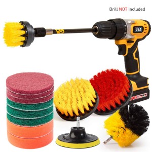 14 Piece Drill Brush Attachments Set