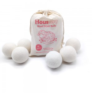 6 Pack Natural Wool Dryer Balls Laundry Balls