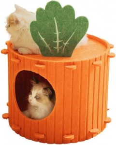 New Design Acoustic Felt Cat Cave – Acoustic Panel Cat Bed, Cozy Cute Multi Color Pet House for Indoor Cats