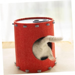 Durable Acoustic Felt Panel Cat Bed – New Design Cat Cave, Warm Cozy Pet House for Indoor Cats & Dogs Multi Color Popular