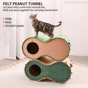 Warm Acoustic Panel Cat Bed – Customized Felt Cat Cave, Hot Sale Cozy Pet House for Indoor Cats & Small Dogs