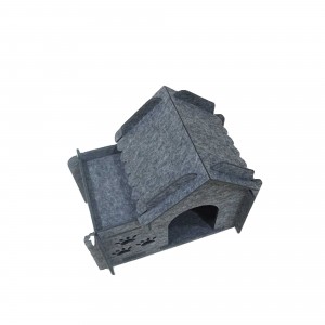 Cozy Acoustic Panel Cat Bed – Felt Cat Cave House, Warm Popular Pet Bed for Indoor Cats with Multi Color Options