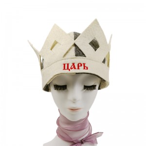 Premium Wool Felt Sauna Cap – Unisex Adult Head Protection Anti-Heat for Sauna Room & Spa