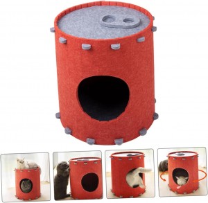 Durable Acoustic Felt Panel Cat Bed – New Design Cat Cave, Warm Cozy Pet House for Indoor Cats & Dogs Multi Color Popular