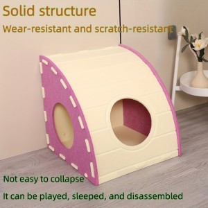 Eco-friendly Acoustic Panel Cat Bed – Cute Felt Cat Cave, New Design Durable Pet Bed for Indoor Pets & Pet Accessories