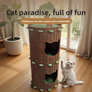 Customized Acoustic Panel Cat Bed – Warm Felt Cat Cave House, Popular Cozy Pet House for Indoor Cats & Puppies