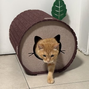 Cute Acoustic Panel Cat Bed – Multi Color Felt Cat Cave House, Cozy Popular Pet House for Indoor Puppies & Cats