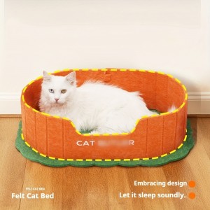Cozy Acoustic Felt Panel Cat Bed – New Design Cat Cave House, Durable Cute Pet House for Indoor Cats & Dogs Hot Sale