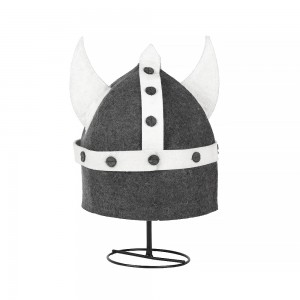 Sauna Hat Viking Model 100% Wool Felt Sauna Hat Sauna Hat Felt for Men and Women, Viking