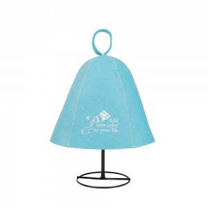 Hot Sale Wool Felt Sauna Cap Unisex Adult with Anti-heat Protection for Sauna Room and Spa