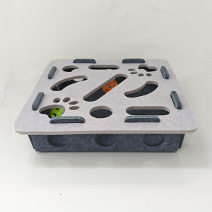 Cute Acoustic Felt Panel Cat House – Acoustic Panel Cat Bed, Eco-friendly Warm Cozy Pet Cave for Indoor Cats