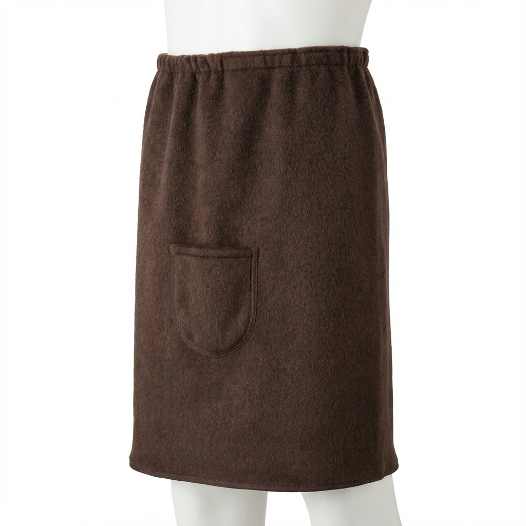 Wool Sauna Wrap Skirt Overall View