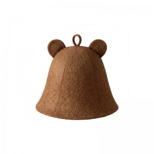 Hot Sale Wool Felt Sauna Cap Unisex Adult Anti‑Heat Protection for Sauna & Spa Treatments
