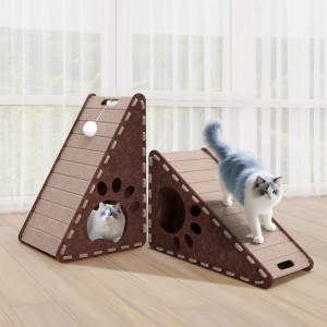 Popular Acoustic Felt Panel Cat Bed – Cute Durable Cat Cave House, New Eco-friendly Pet Bed for Indoor Pet Supplies