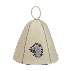Colorful Anti-heat Sauna Hat Soft Wool Felt Material, Perfect for Sauna Room & Spa, Popular Hot Sale Cap