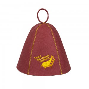 Hot Sale Unisex Adult Sauna Cap – High Quality Wool Felt Hat, Anti-Heat Head Protection for Spa Sauna Room