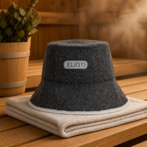 Personalized Merino Blend Sauna Hat | Absorbs Sweat, Reduces Odor