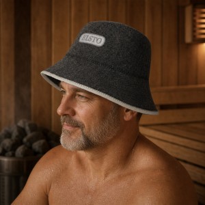 Personalized Merino Blend Sauna Hat | Absorbs Sweat, Reduces Odor