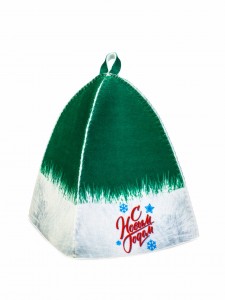 Eco-Friendly Bath Shower Set with Print 5 Pieces Hat Sauna Glove Slippers Mat Storage Bag Green