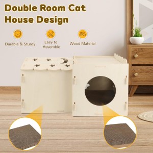 Popular Acoustic Panel Cat Bed – Customized Felt Cat Cave House, Eco-friendly Warm Pet Bed for Indoor Pet Supplies New