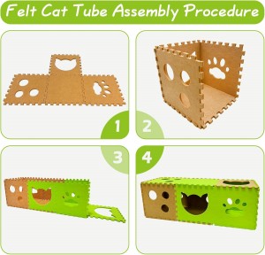 Hot Sale Acoustic Felt Cat House – Eco-friendly Cozy Cat Cave Bed, New Design Durable Pet House for Indoor Pets