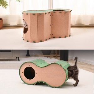 Warm Acoustic Panel Cat Bed – Customized Felt Cat Cave, Hot Sale Cozy Pet House for Indoor Cats & Small Dogs