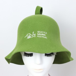 Anti-Heat Head Protection Sauna Hat – 100% Merino Wool Felt Cap, Unisex Adult Style for Spa Sauna Room Hot Sale