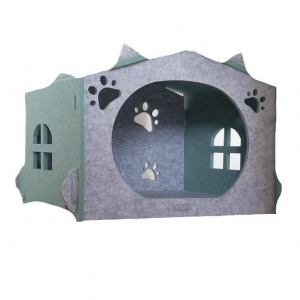 Comfy Acoustic Panel Cat Bed – Hot Sale Felt Cat Cave House, Eco-friendly Cute Pet Bed for Indoor Cats & Dogs