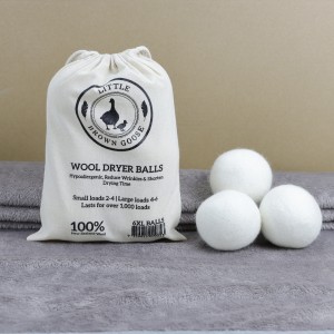 New Arrivals 6 Pack Eco Friendly Wool Dryer Balls for Laundry Machine in Cotton Bag