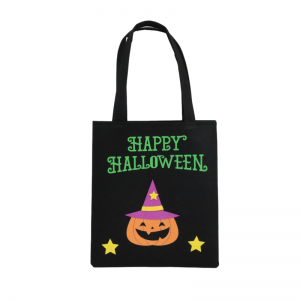Cute Halloween Felt Candy Bag – Durable Festival Felt Tote for Trick-or-Treat